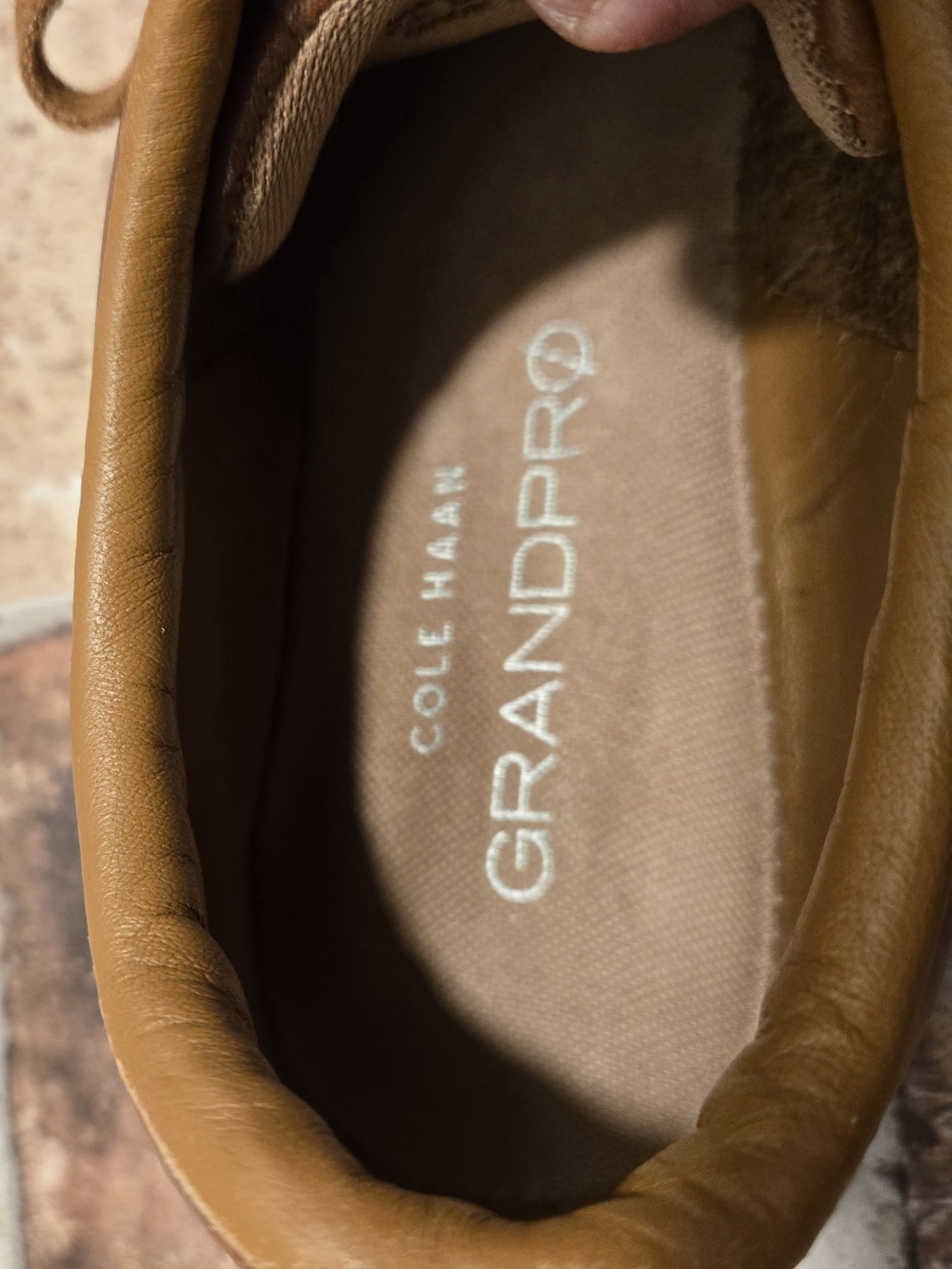 Cole Haan Brown Leather Low-Top Sneakers with White Sole - Picture 9 of 12